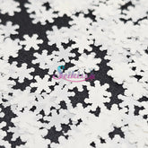White Snowflakes Shape Glitter - White Glitter